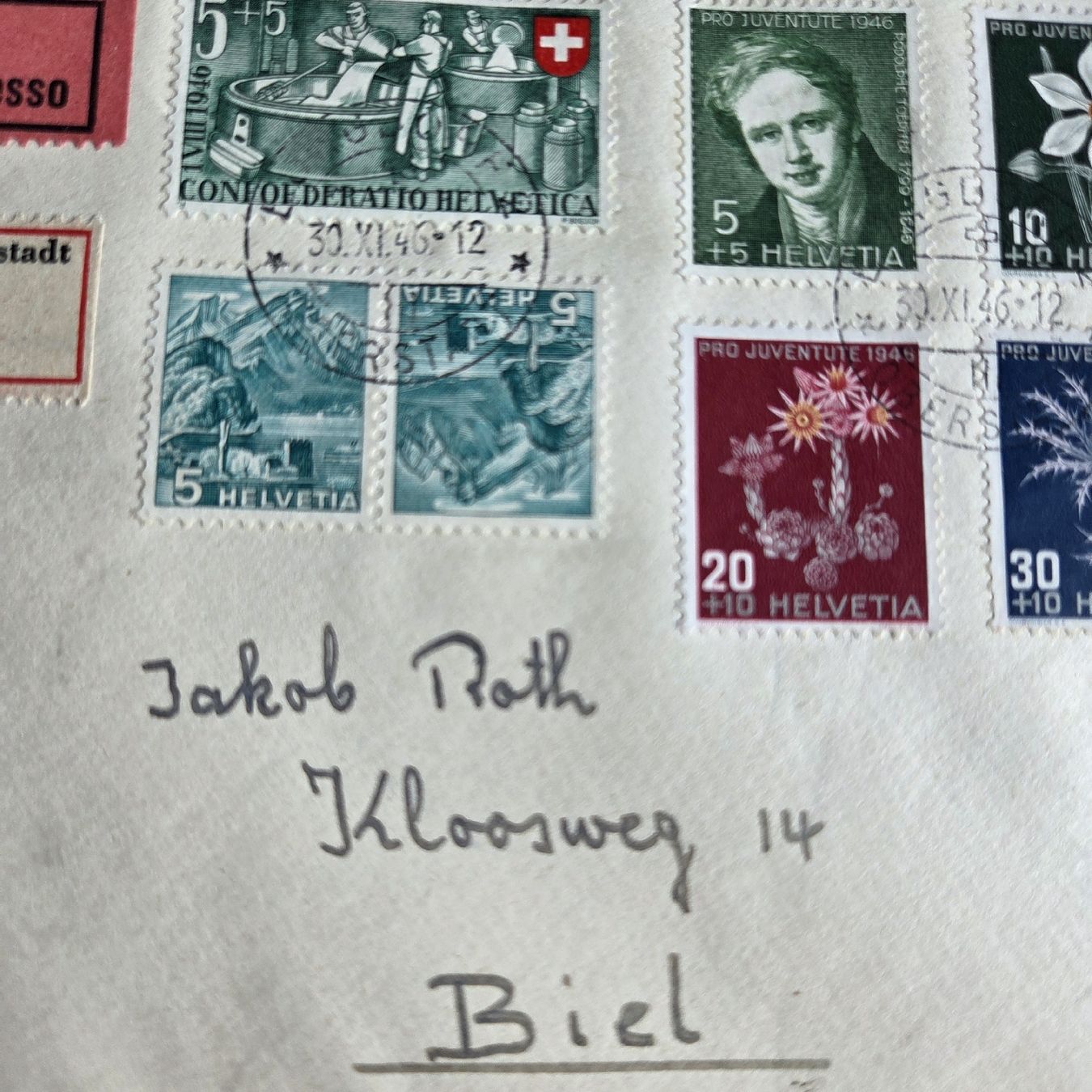 Tutti i francobolli: Toller Brief von 1946 – Usato da Stans venduto da Ducati16 1