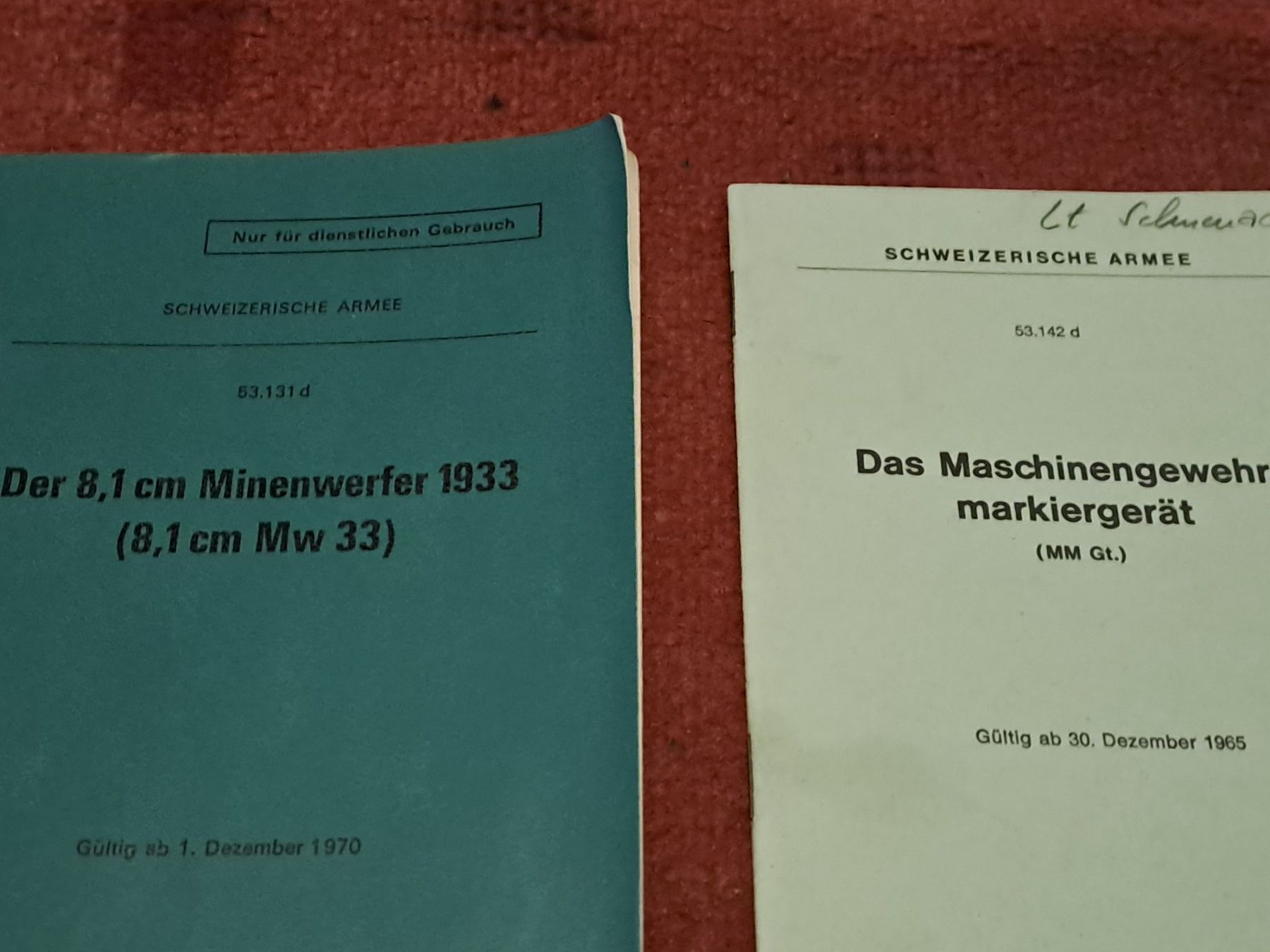 Libri: Lot von 5 verschiedenen Reglemente – Usato da St.Gallen venduto da Infanteriewerk 1