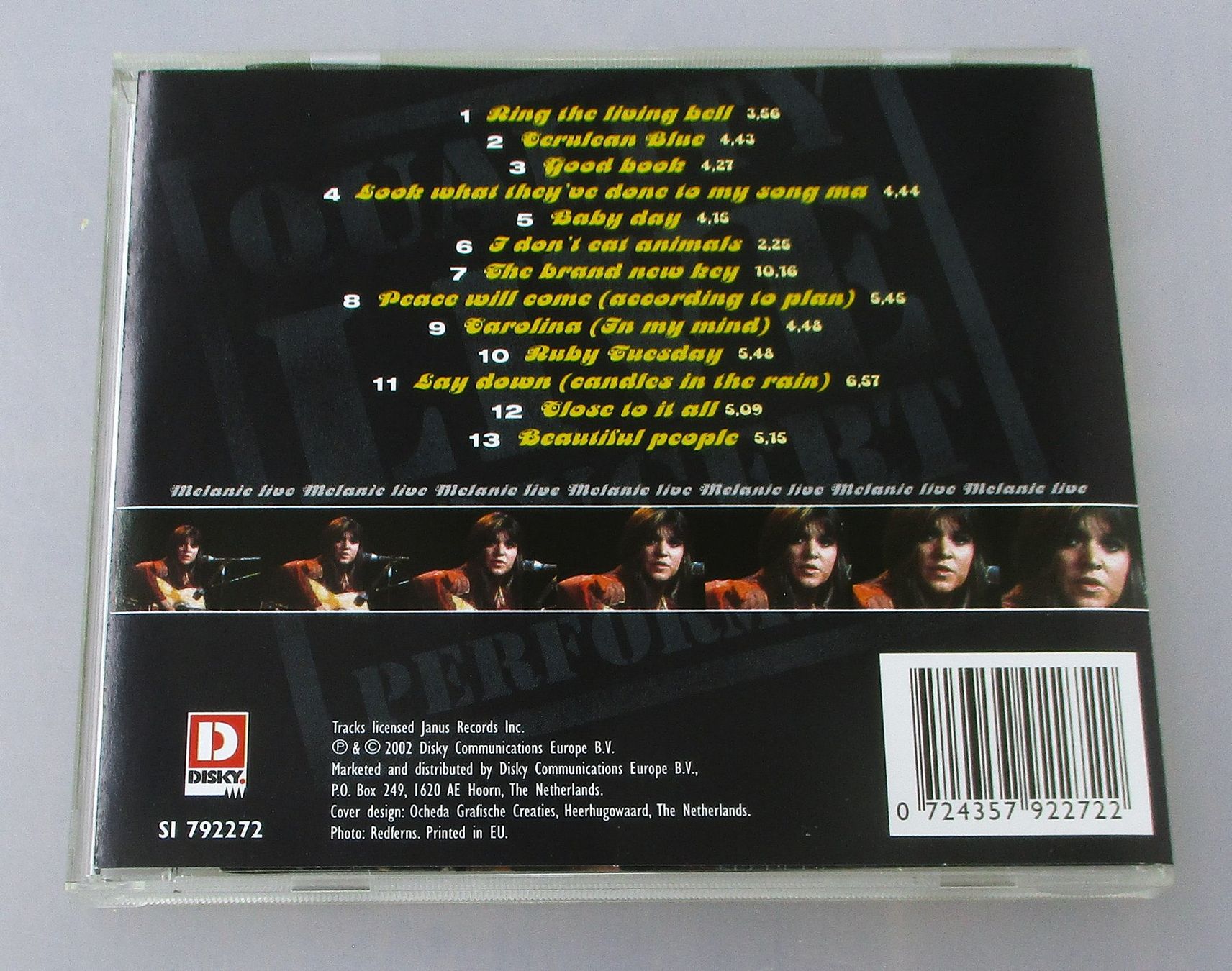 CDs: MELANIE - Ruby Tuesday Live – Gebraucht aus Wattwil von Muriel11 1