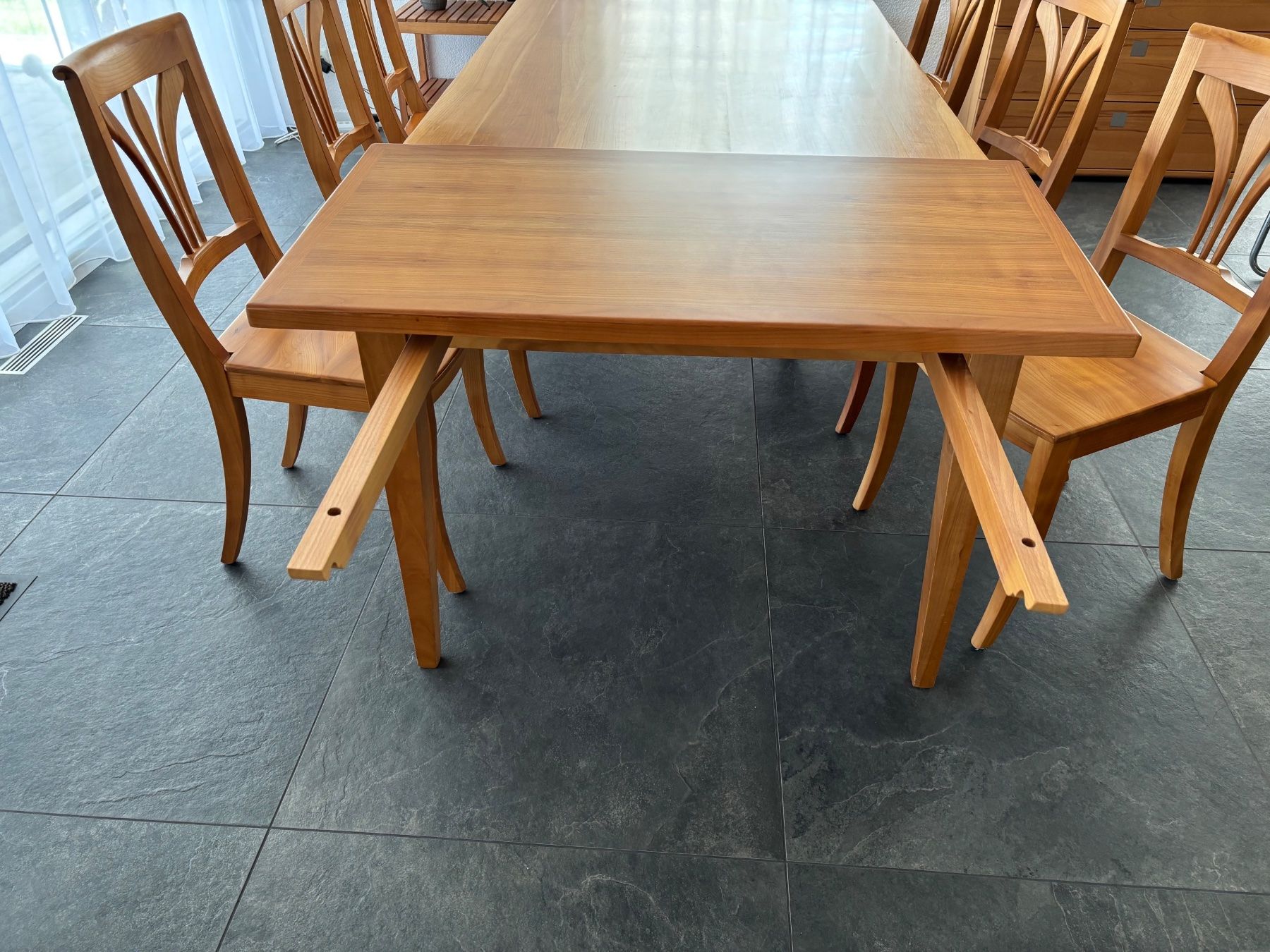 Tischset: Table et 6 chaises cerisier massif – Gebraucht aus Avry-devant-Pont von sla_sp2v 1