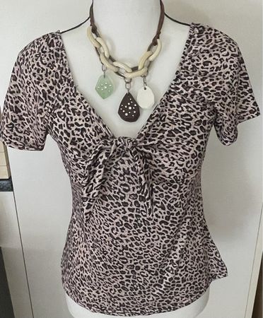 Top mit Leopard Muster Gr. S
