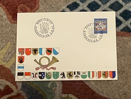 1 CH FDC Pro Patria Einzelmarke 1966