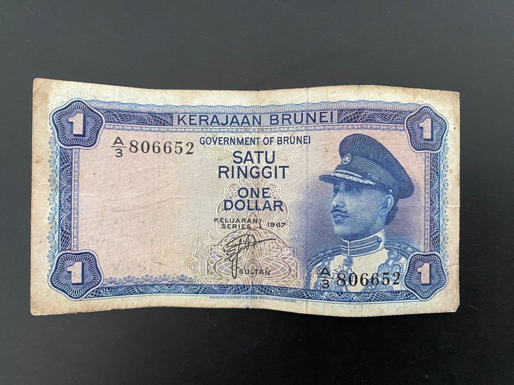 Banknote Brunei 1 Ringgit (Gebraucht) in Balgach für CHF 9 – mit ...