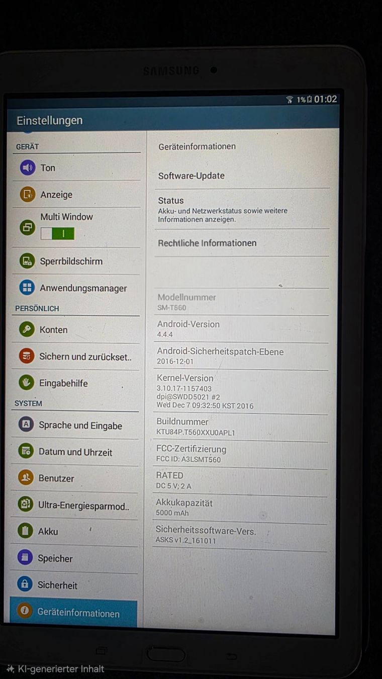 Samsung Tablet PC: Samsung Galaxy Tab E Tablet – Gebraucht aus Krattigen von reb_b5ly 1