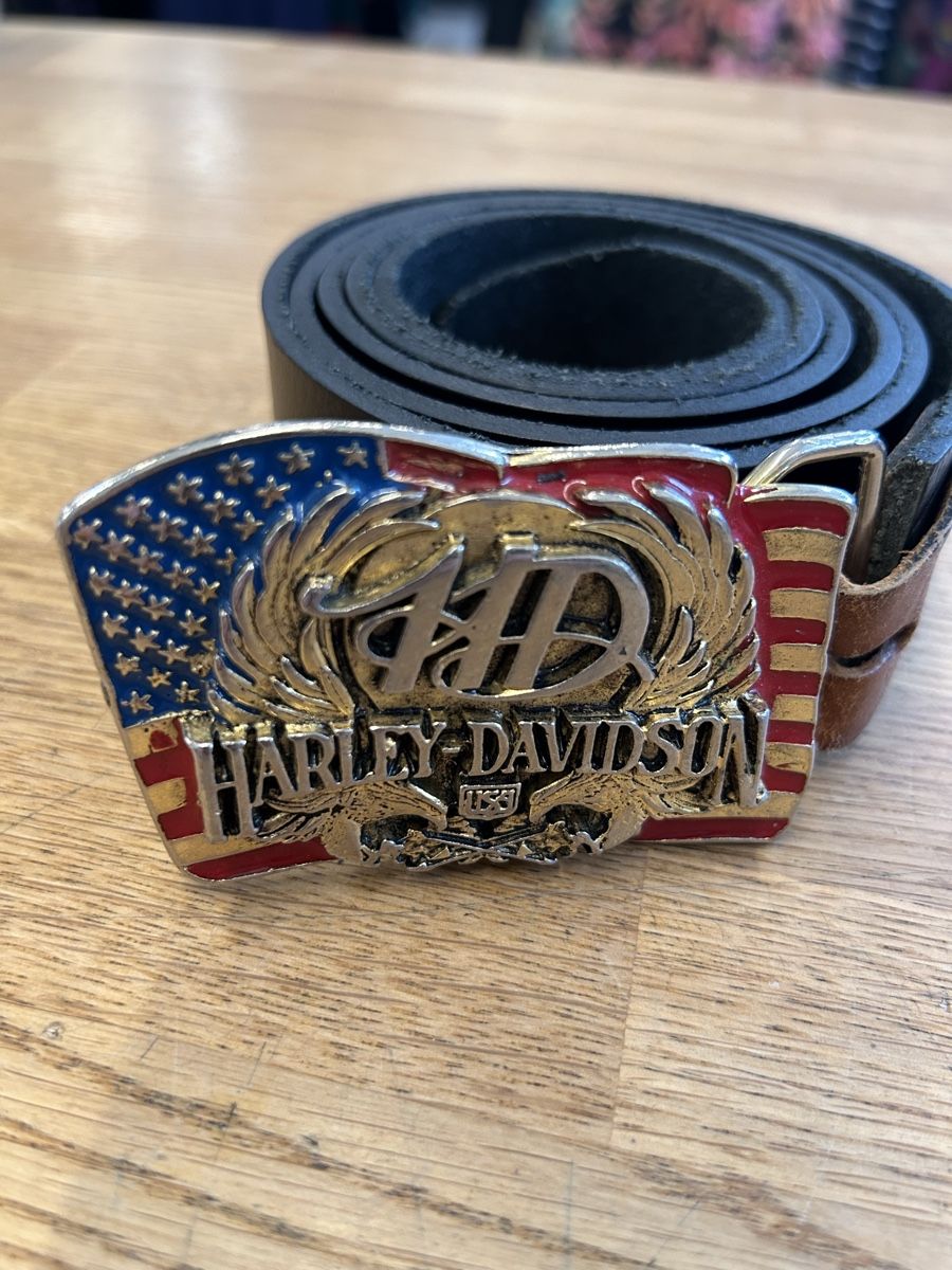 Cinture: Harley-Davidson Gürtel USA Flagge  – Usato da Zürich venduto da BashasBrockenhaus