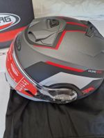 Casque moto Caberg Duke Evo gris noir rouge taille M neuf