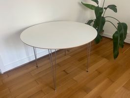 Esstisch, rund, weiss, skandinavisches design