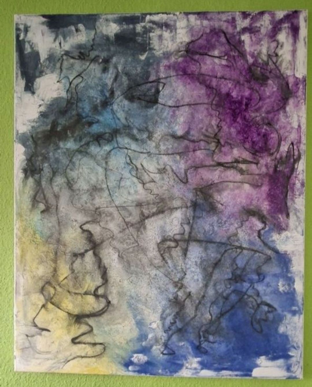 Gemälde: Abstraktes Bild " Mischtechnik"handmade 80×100 – Neu (gemäss Beschreibung) aus Riehen von Steinbock1970 1