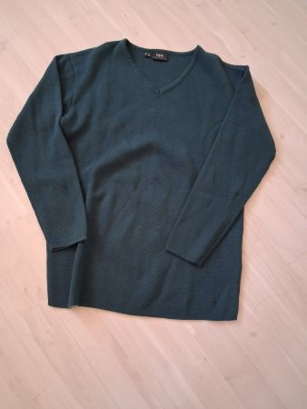 PULLOVER MIT V AUSSCHNITT PETROL M