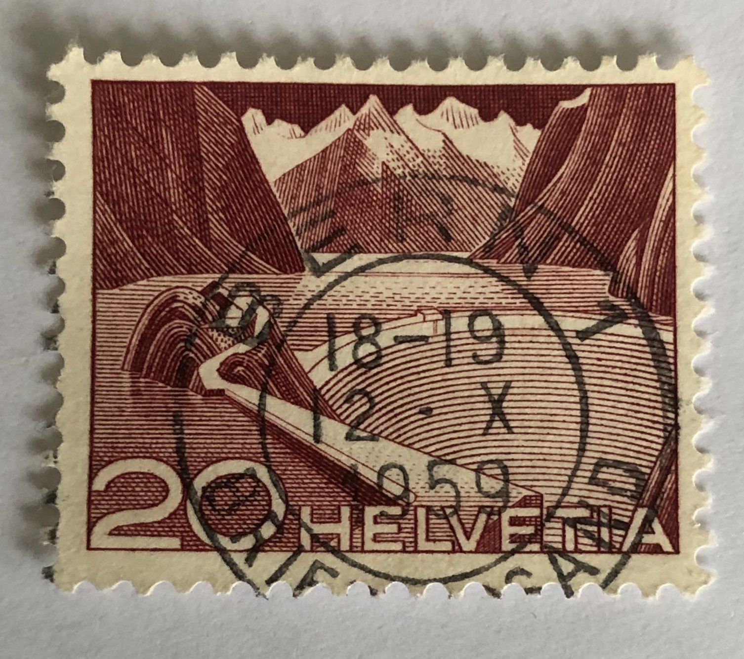 Alle Briefmarken: Nr. 301 A mit VollStempel – Gebraucht aus Aarau von Billa007