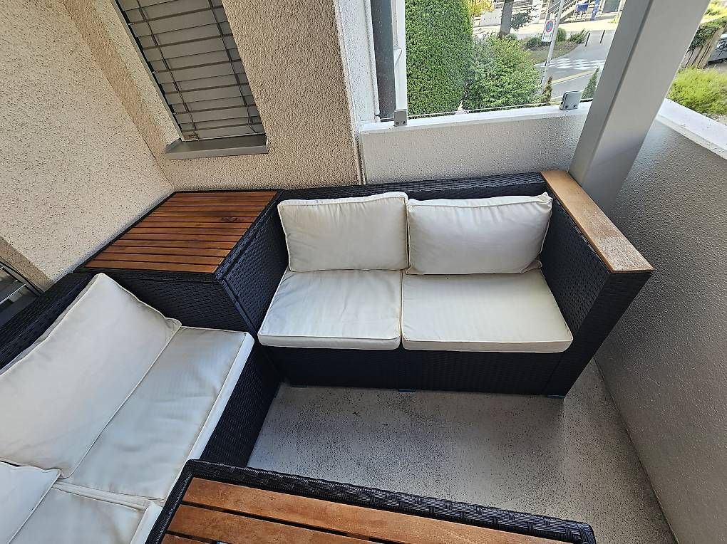 Set de table et chaises: Rattan Lounge MELBOURNE komplett – D'occasion à Rotkreuz par lorehadar 3