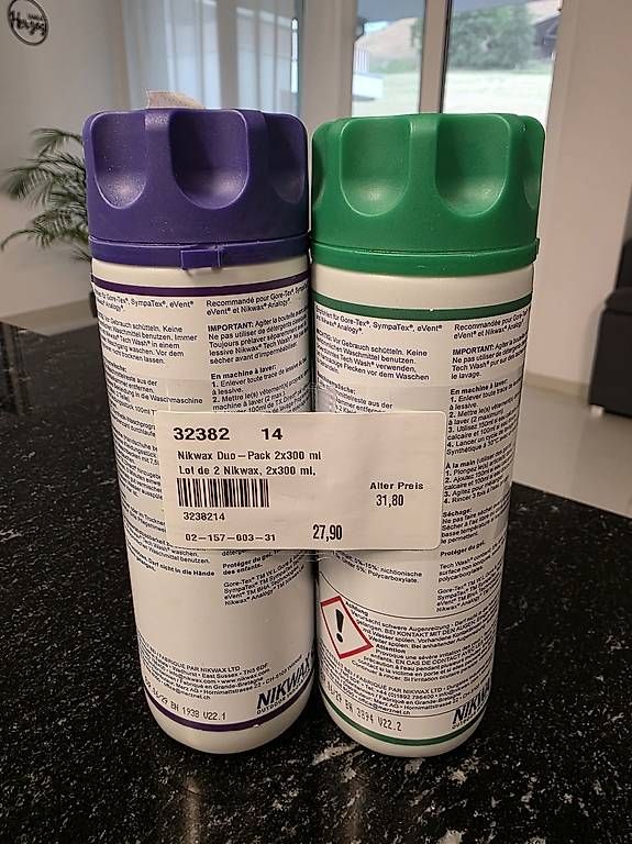 Prodotti di pulizia: Nikwax Duo-Pack   Waschmittel & Imprägnierung  – Usato da Richenthal venduto da RahelHe 1