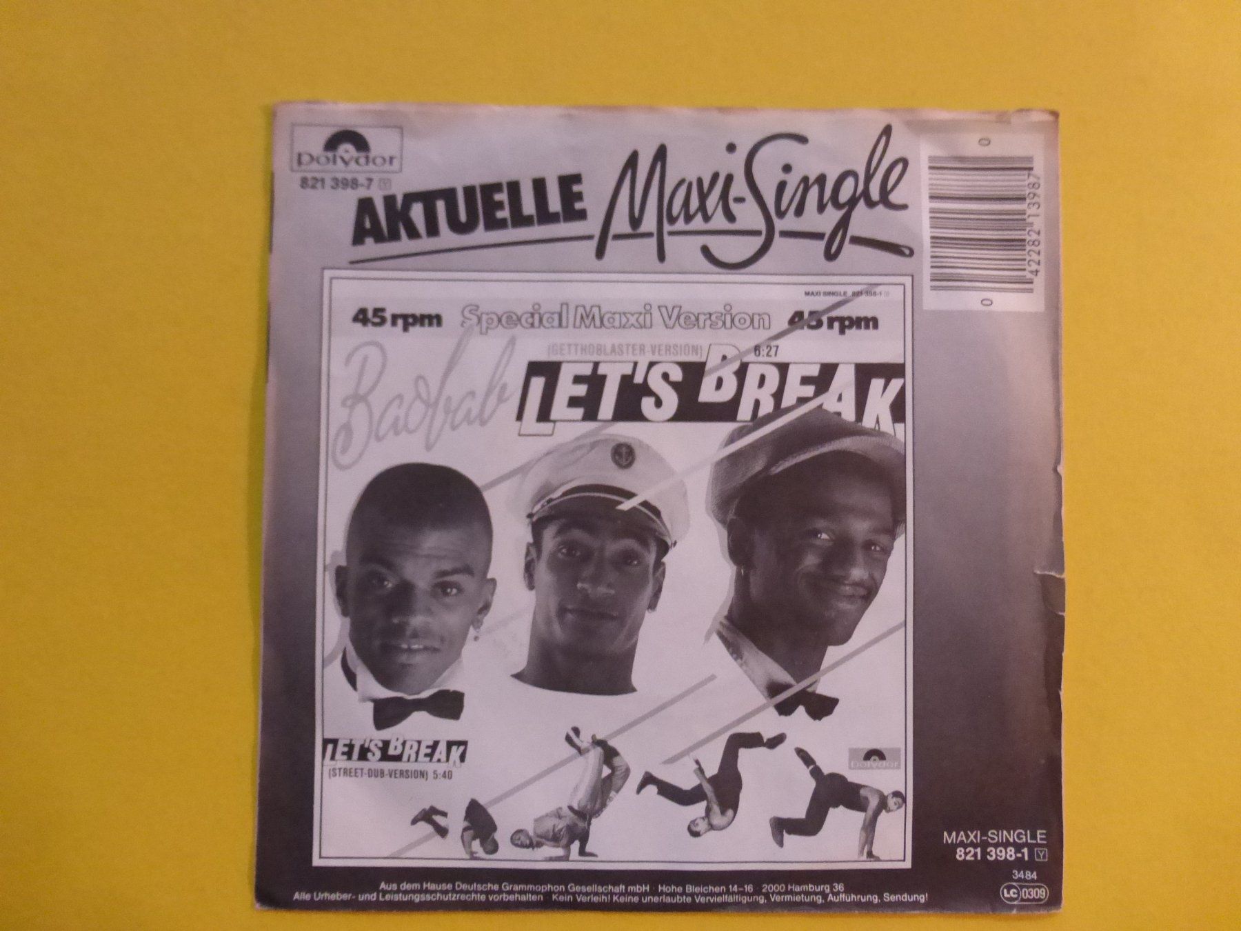 Schallplatten: Baobab – Let's Break – Gebraucht aus Zürich von Swiss57 1