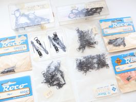 70 x H0 Kupplungen für Loks/Wagen - H0 Roco 40334/04610/...
