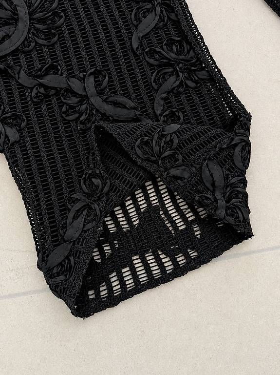 Hosen: Weite Boho-Hose aus Spitze Gr. XS Schwarz – Gebraucht aus Merlischachen von GlamGarb 4