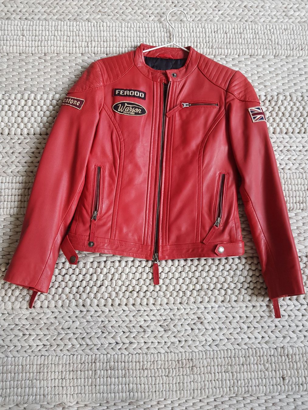 Giacche: Warson Lederjacke rot xs – Nuovo (secondo la descrizione) da Fislisbach venduto da Quirlig07