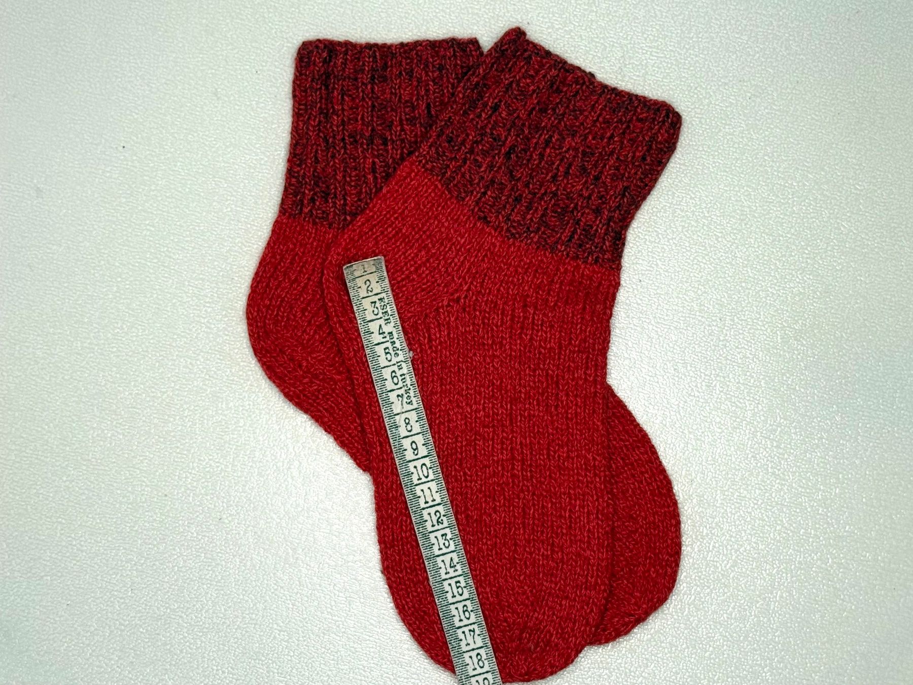 Calze: Cashmere 100%, Hand Made Knitted Red  Socks – Nuovo e nell'imballaggio originale da Lugano venduto da Luswre 4