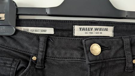 Black high waist skinny jeans 38