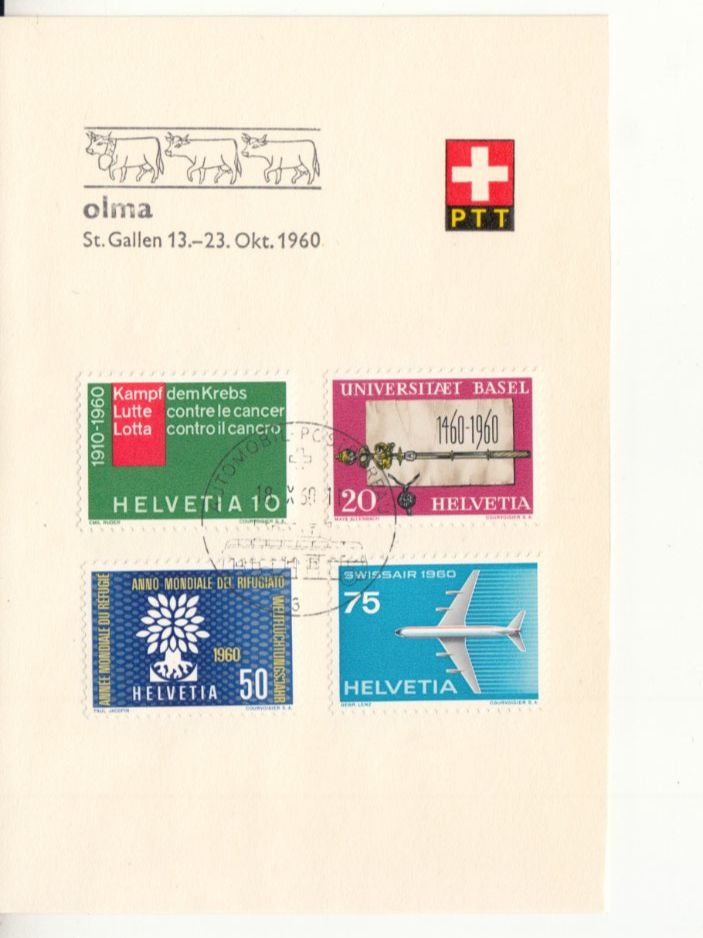 Tutti i francobolli: Sonderstempel A. 861 Olma 1960 – Usato da Bürglen TG venduto da StampGraf