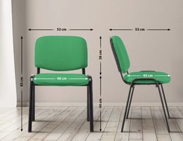 NEU! 2x Besucherstuhl grün, Bürostuhl, Konferenzstuhl, Stuhl