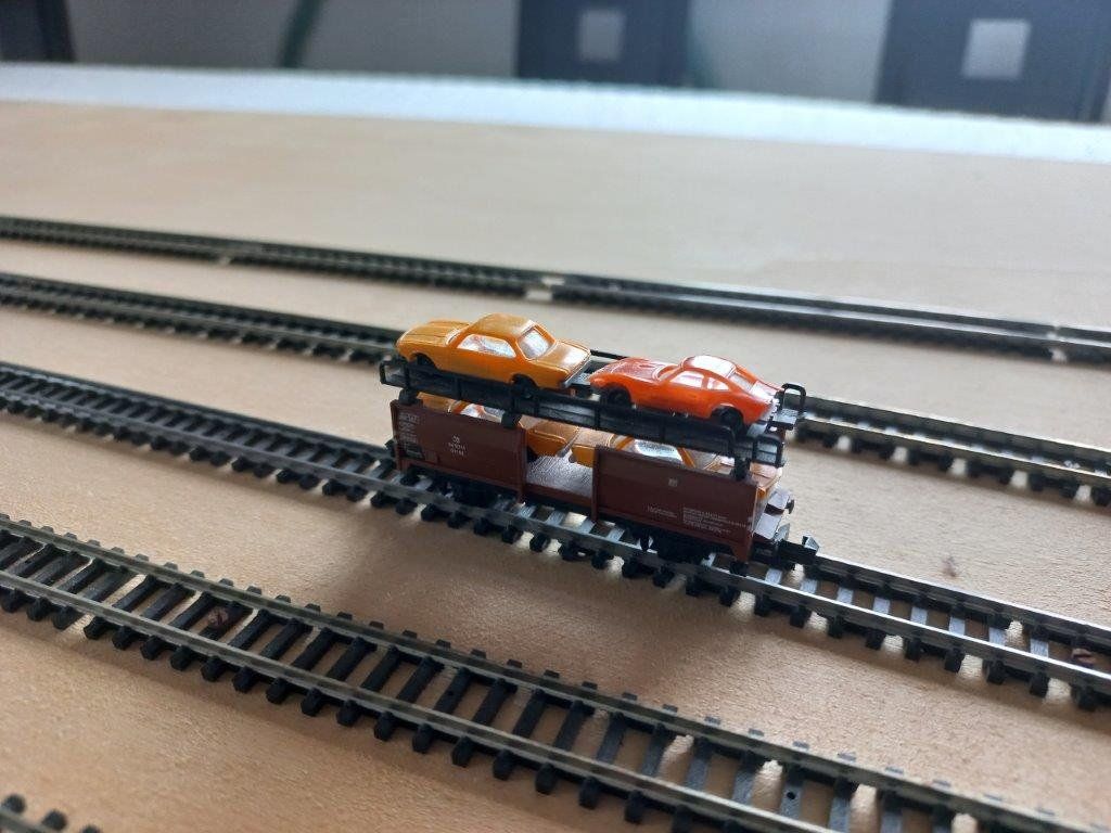 Trix Modellini di ferrovie: Minitrix Autotransporter DB, Spur N mit OVP – Usato da Pfäffikon / ZH venduto da Pefkadett 5