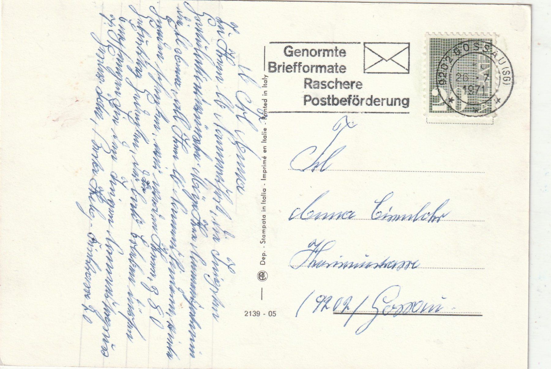 Cartes postales: Blumenkarte – D'occasion à Lumbrein par made02 1