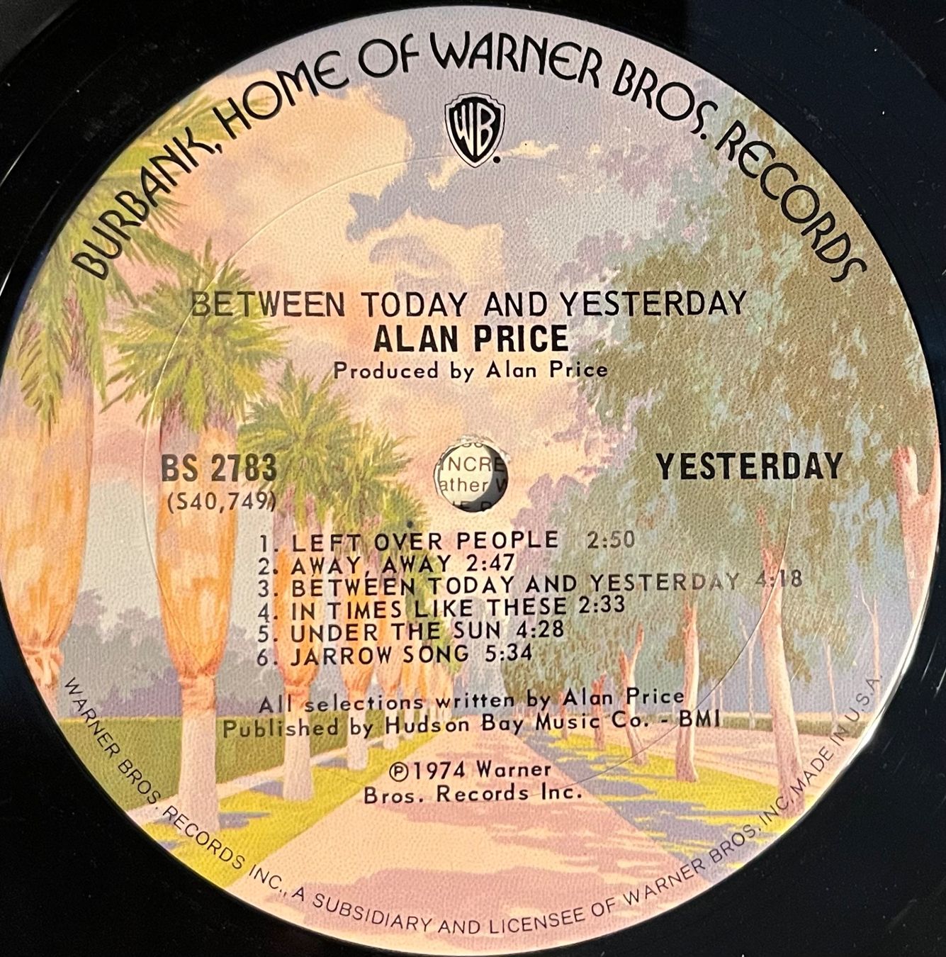 Dischi in vinile: ALAN PRICE - BETWEEN TODAY AND YESTERDAY - 33 Tours – Usato da Bussigny venduto da vinyl-pas-cher 2