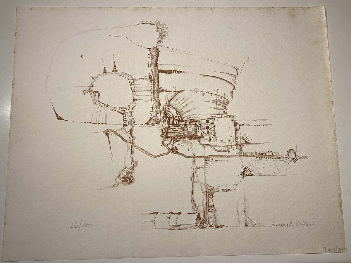 Grafica & Litografie: Achim Knispel, Lithographie, 26/100 – Usato da Utzigen venduto da Lasagne99 1