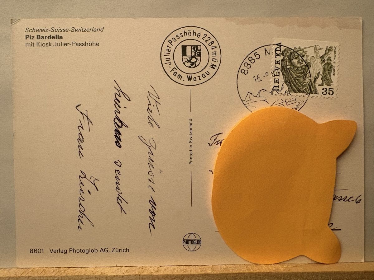 Cartoline postali: AKvon Julierpass – Usato da Rümlang venduto da Kartenpost1 1
