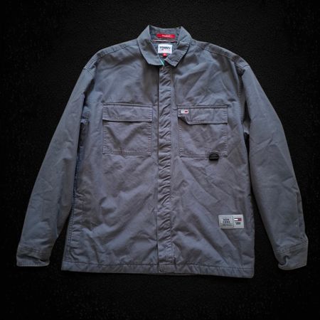 Veste Tommy Jeans grise matelassée – Taille M