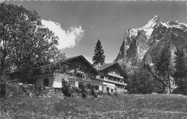 Grindelwald (BE) Hotel Adler mit Wetterhorn AK