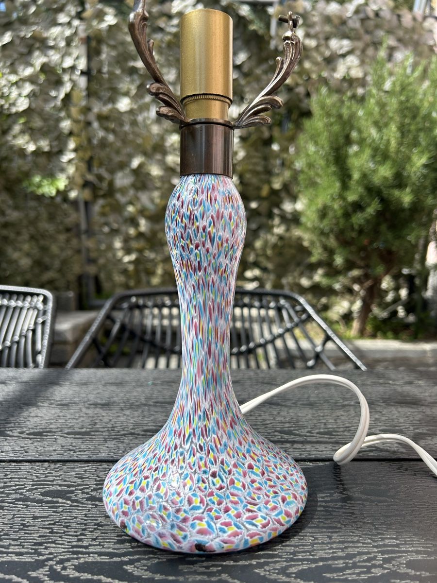 Murano Lampade: Tischlampe mit bunten Murrine-Einzigartiges Design! – Usato da Losone venduto da del_yh97 6