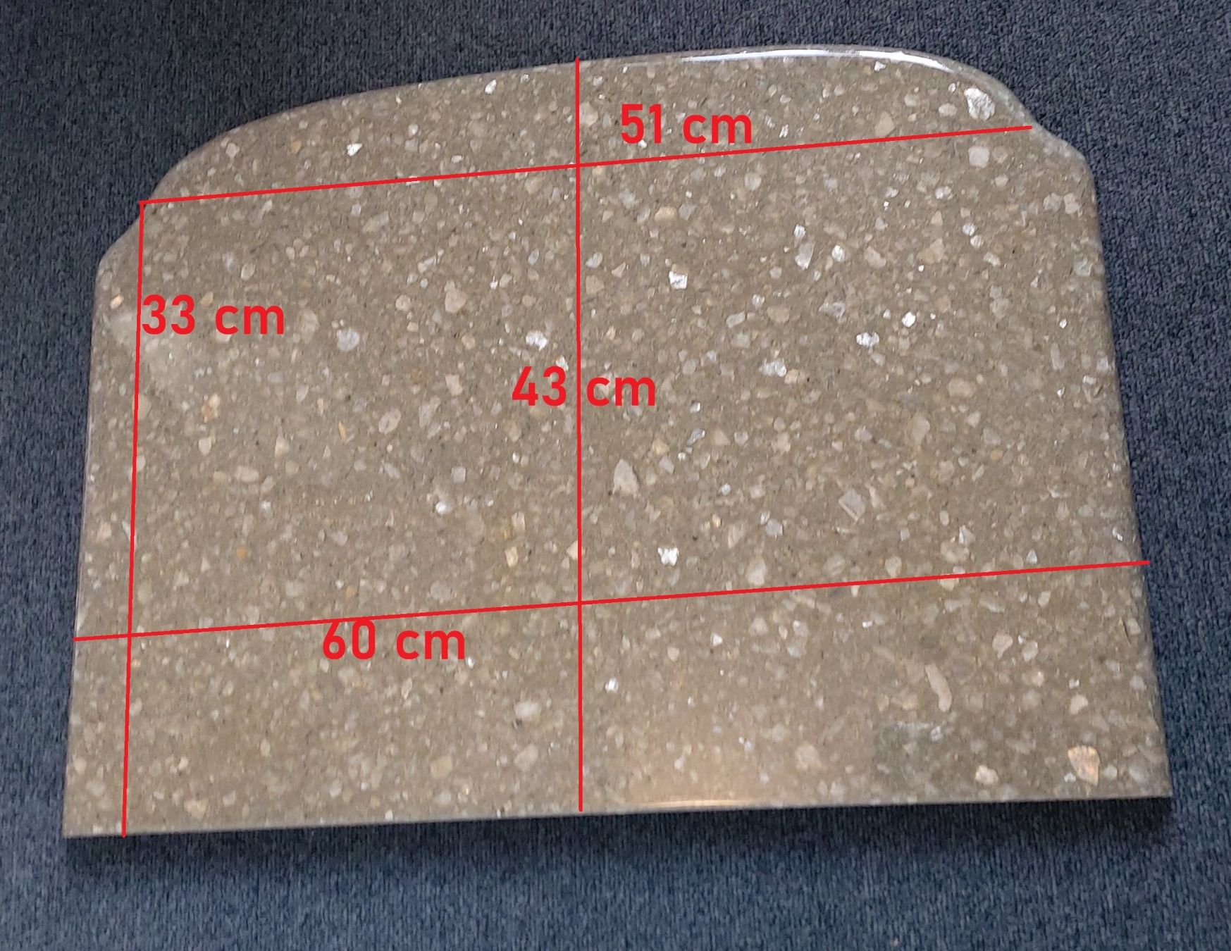 Piatti di portata: Marmorablageplatten 60x43 cm – Usato da Rheinfelden venduto da Calvinia 2