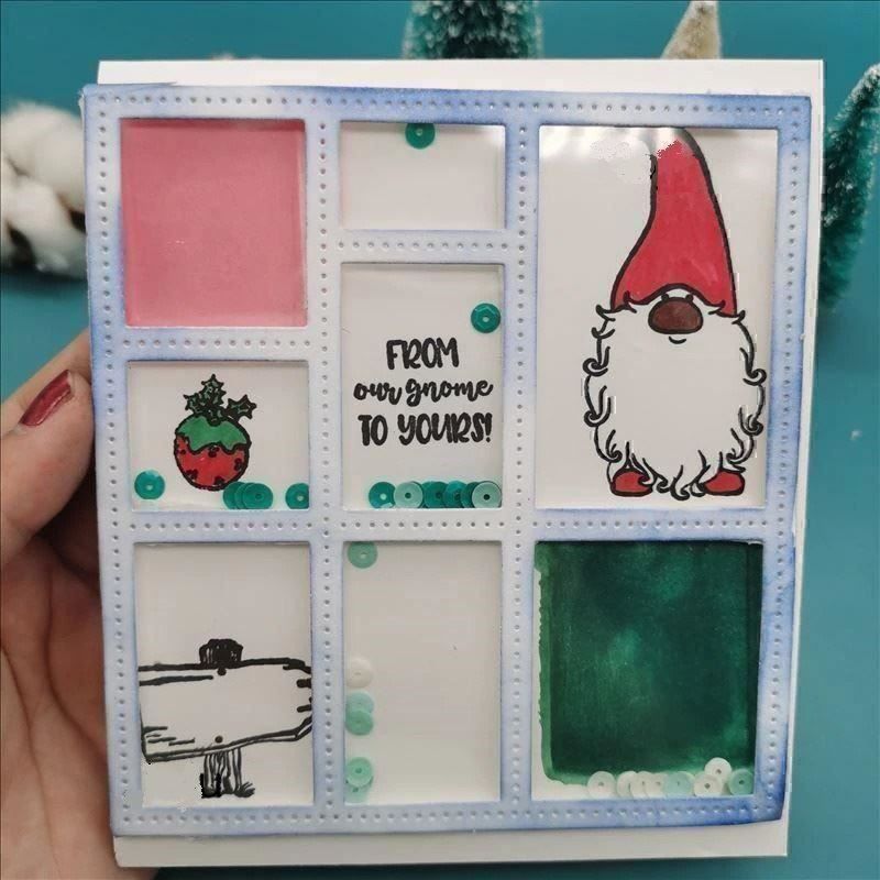 Sciablone: RAHMEN SCHAUFENSTER STANZSCHABLONE – Nuovo e nell'imballaggio originale da Affoltern am Albis venduto da scrapbooking