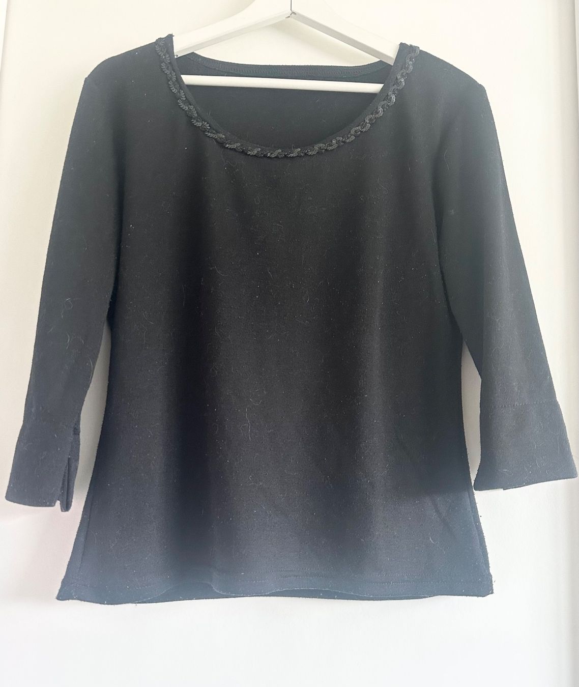 Pulls & Sweat-shirts: Schwarzer Pulli, 3/4 Ärmel Gr. M/L – D'occasion à Bolligen par Mitica