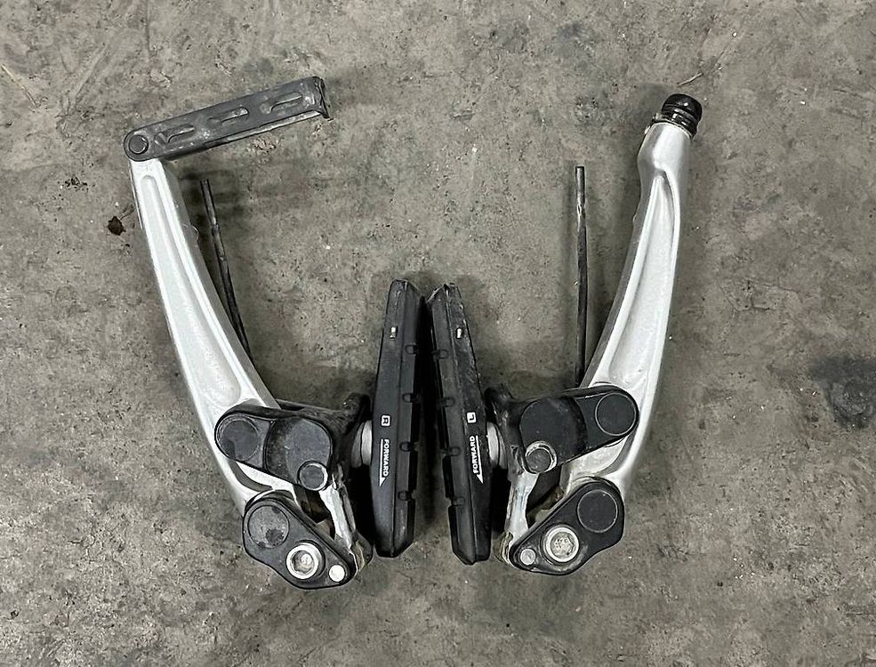 Jeu De Freins Cantilever Shimano STX RC BR-MC33 Vintage - Argent - NOS (Neuf Ancien Stock)