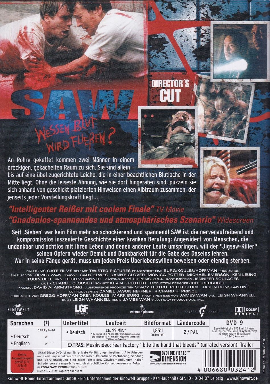 Tutti i DVDs: DVD ab Fr. 1.--, SAW – Usato da Lausen venduto da Mondeo10628 1
