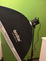 Kit studio Godox – 2 flashs MS300, softbox, et accessoires
