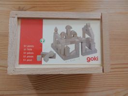 Baukasten Goki Holzbaukasten 51 Teile aus D NEU, unbenutzt