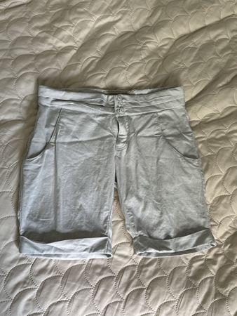 Linen Blend Bermuda Shorts - Size 28 - Made in Brasil
