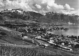 Ansichtskarte Vevey et les Alpes vaudoises