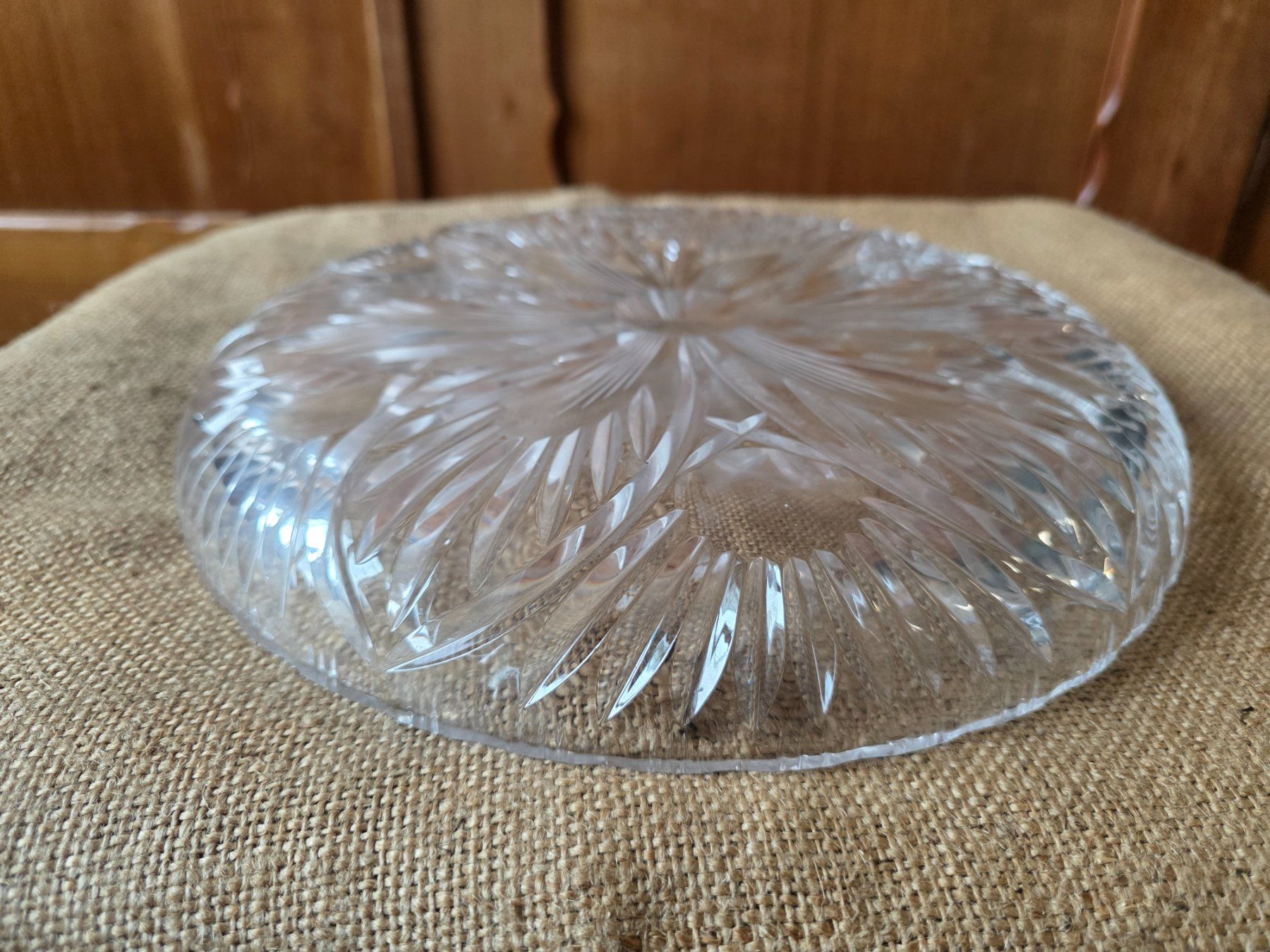 Piatti di portata: schwere Kristall Glas Servier Platte Teller – Usato da Walterswil BE venduto da Lonitti 6