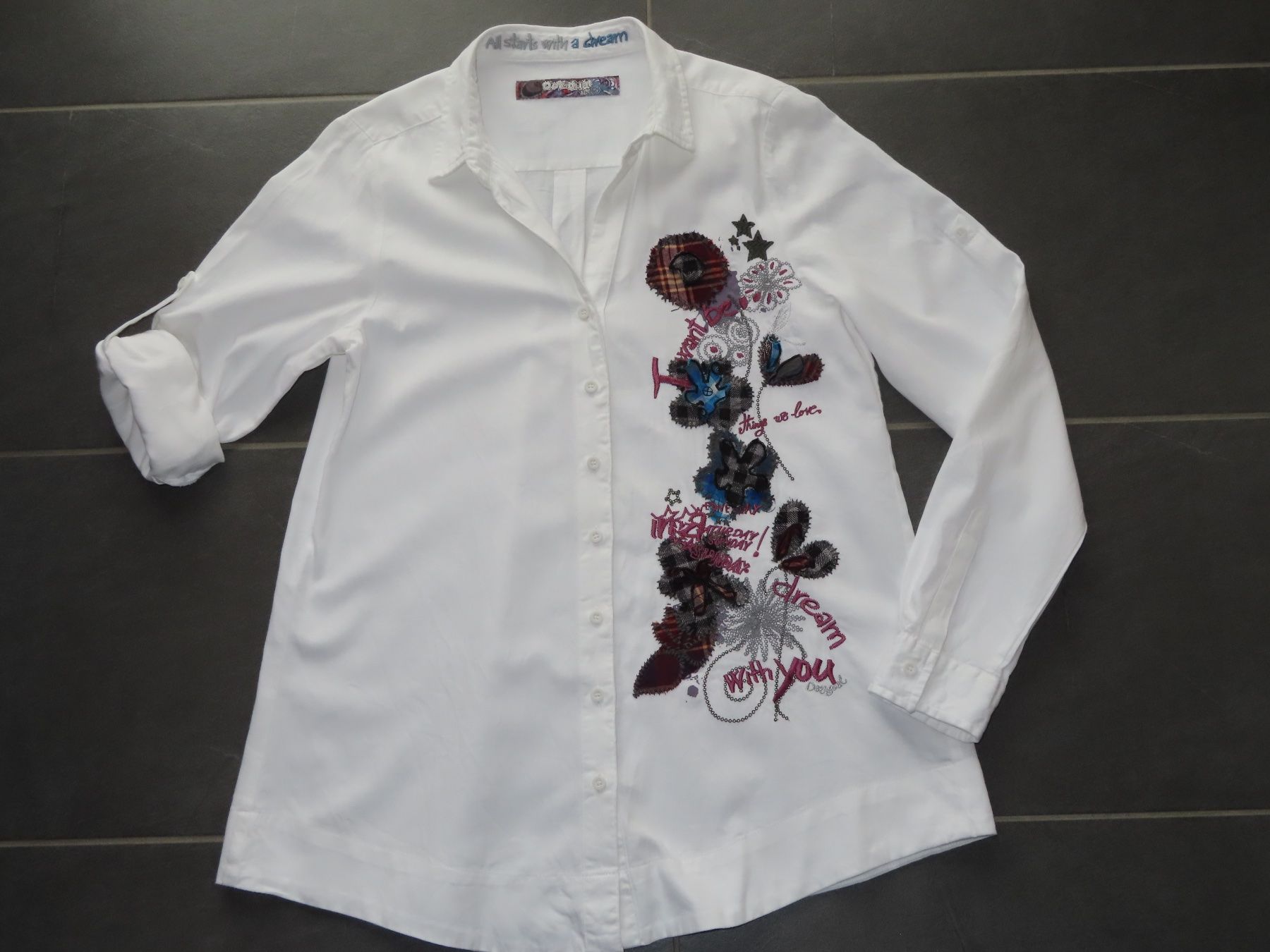 Desigual Camicette: DESIGUAL Traum-Bluse/Hemd Rainbow collection Gr.S +++top +++ – Nuovo (secondo la descrizione) da Wallenried venduto da Asyano