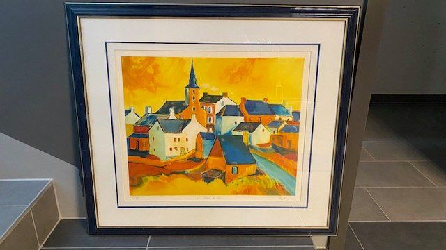 Grafica & Litografie: Lithographie de Reyol 'Le village du soir' – Nuovo (secondo la descrizione) da Crans VD venduto da vra_262m