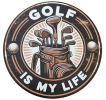 GOLF   is my life - Blechschild  (neu/OVP)