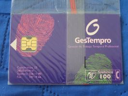 Telefonkarte Telefonica GesTempro Spanien gebraucht