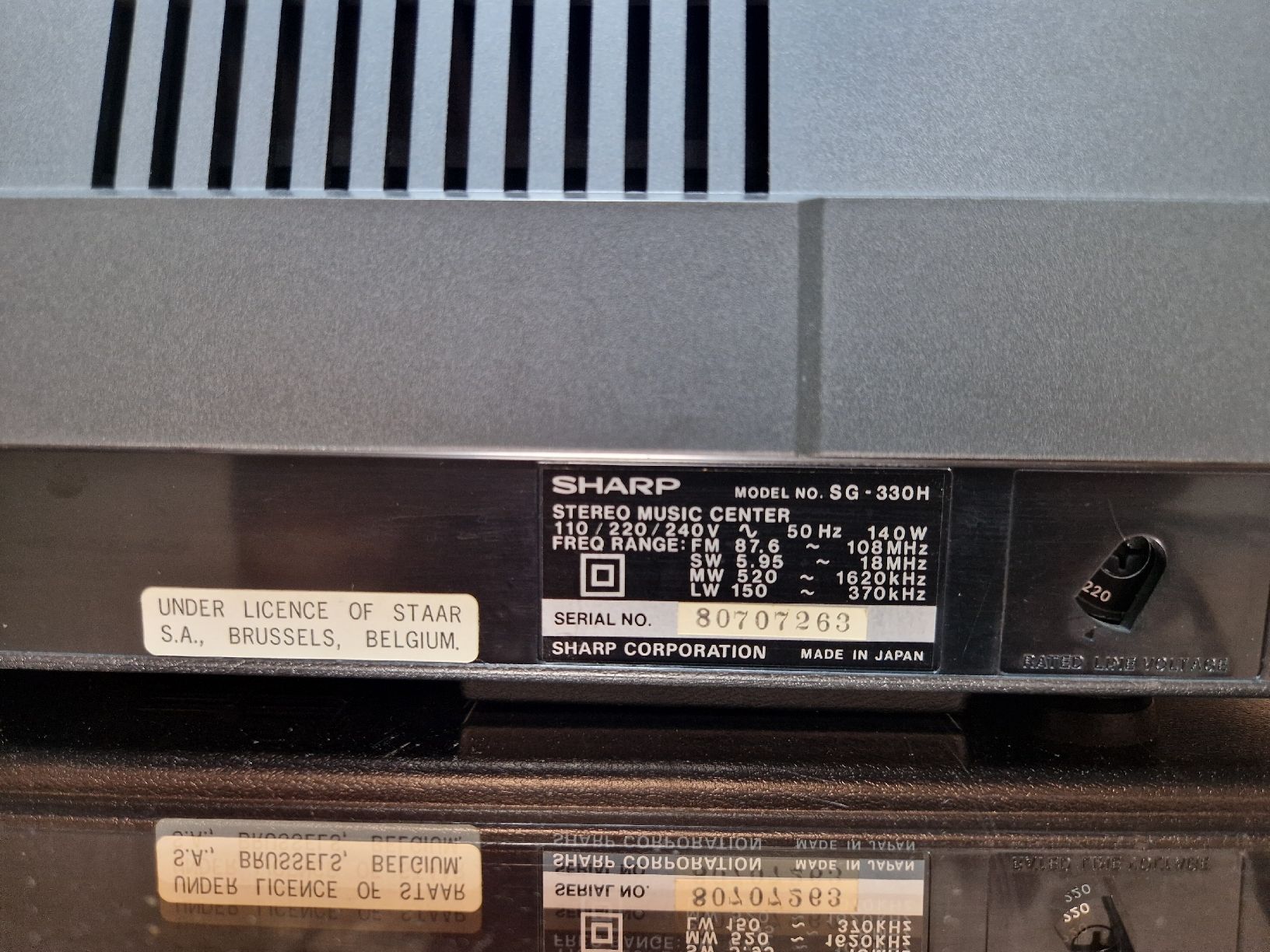 Sharp Giradischi: Sharp SG-330H – Usato da Arbon venduto da Mayak_Sound 9