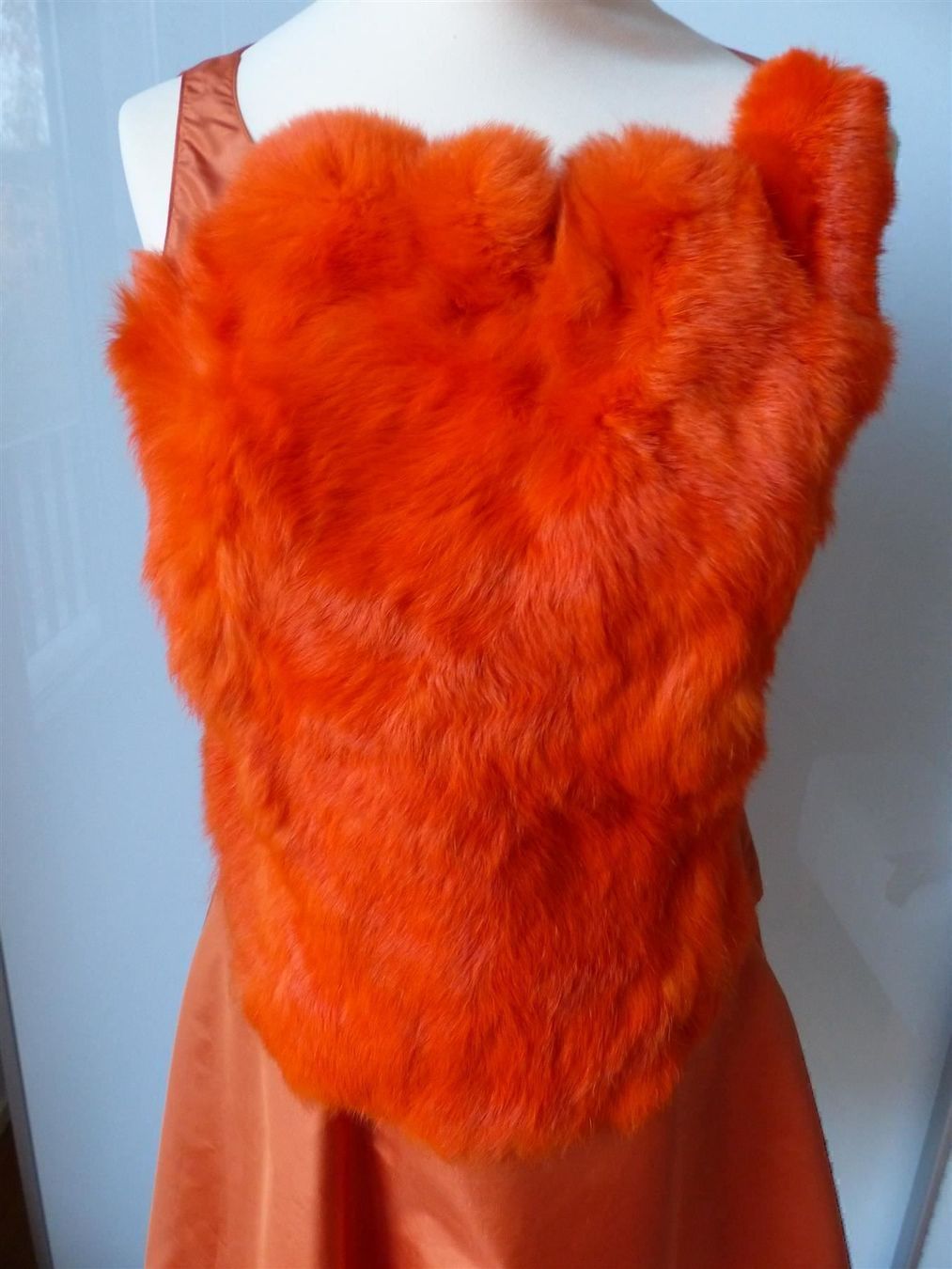 Vestiti: Edles, oranges Cocktail Kleid, ca. 36 – Nuovo (secondo la descrizione) da Füllinsdorf venduto da Bantrybay 1