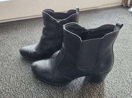Stiefel Leder schwarz 