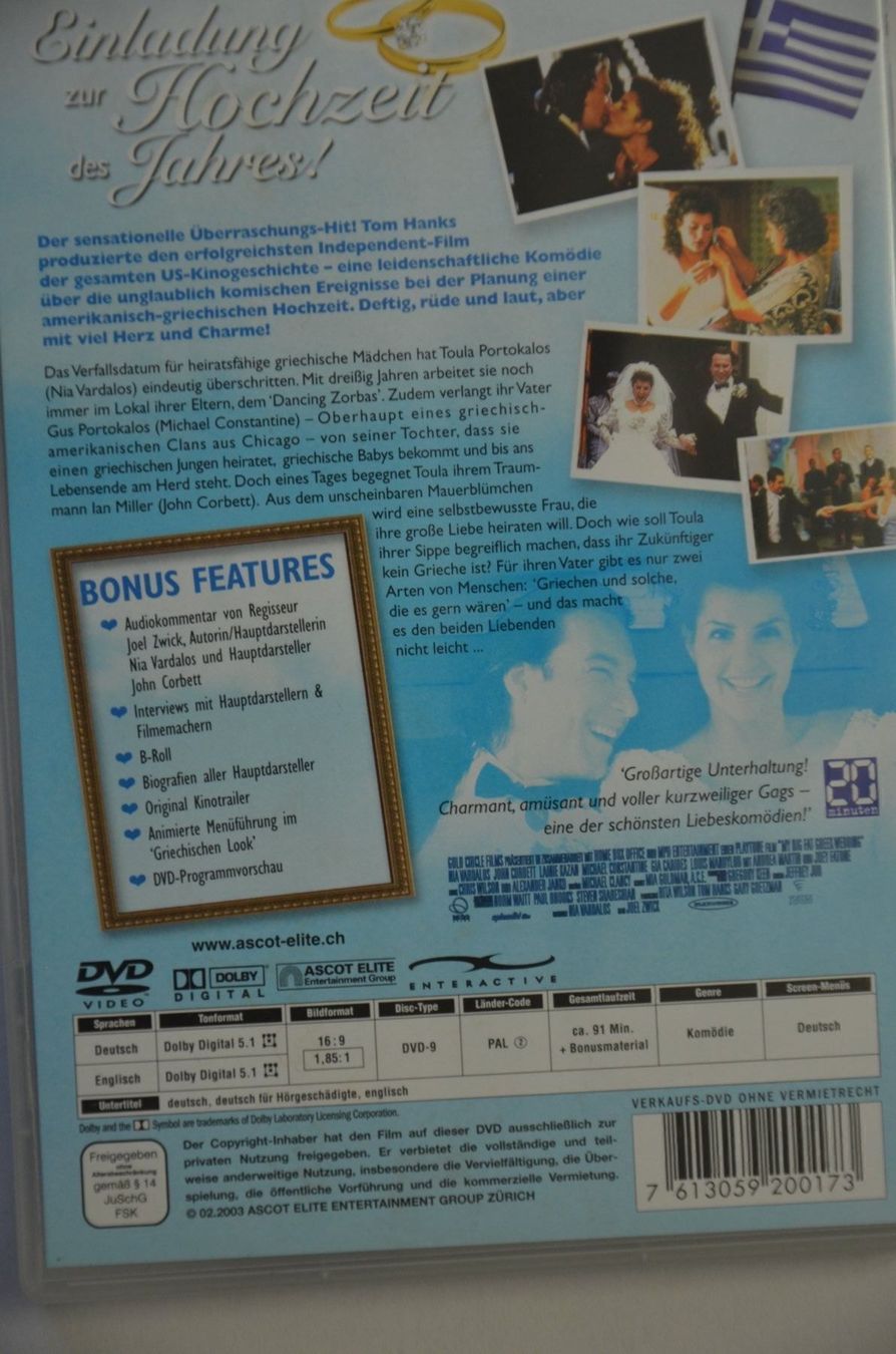 Tutti i DVDs: Hochzeit auf Griechisch – Nuovo (secondo la descrizione) da Wetzikon ZH venduto da bausie 1